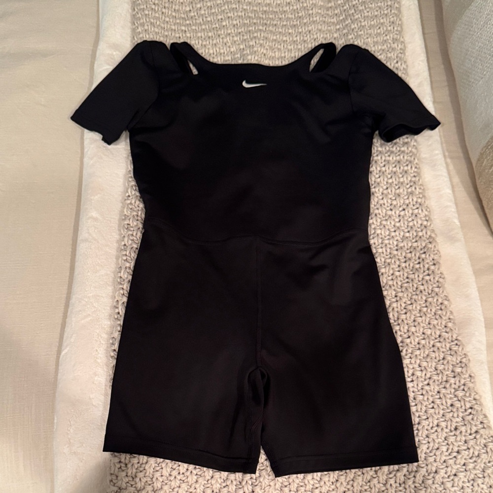 Nike One Black Short Sleeve Romper